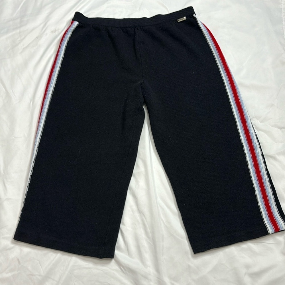 ST John Sport by Marie Gray cropped sport stripe pants
